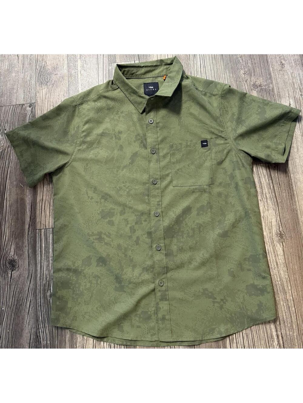 Sitka Gear Mojave SS Shirt in Olive Green Sz L